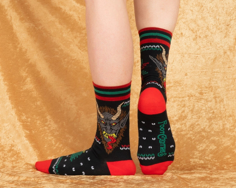 Ugly Christmas Sweater Krampus Socks
