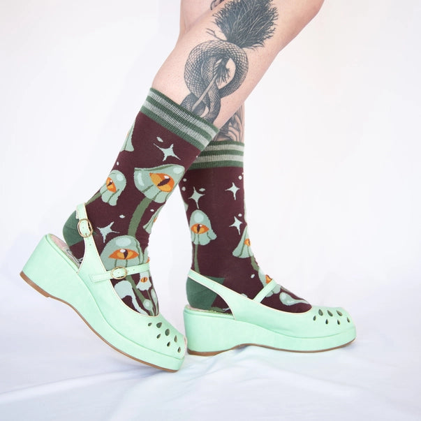 Mystic Mushrooms Crew Socks