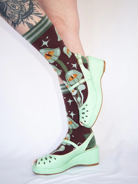 Mystic Mushrooms Crew Socks