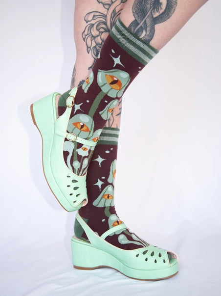 Mystic Mushrooms Crew Socks