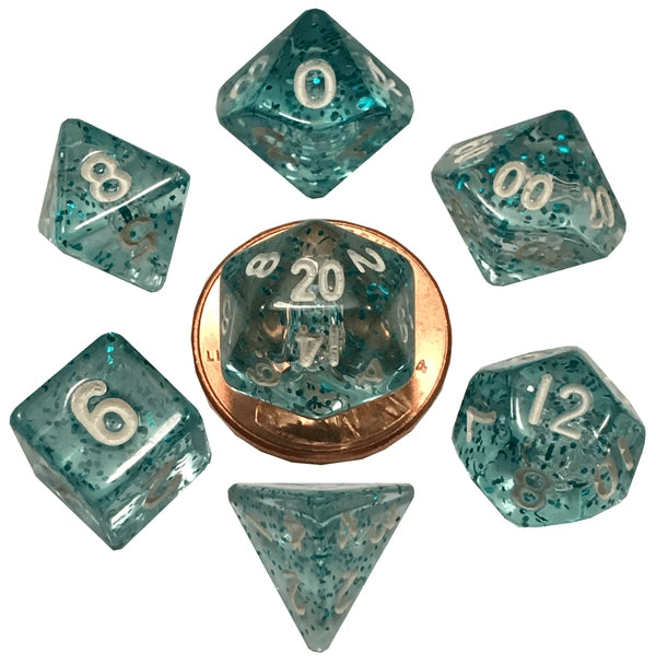 10mm Mini Dice Acrylic Polyhedral Set
