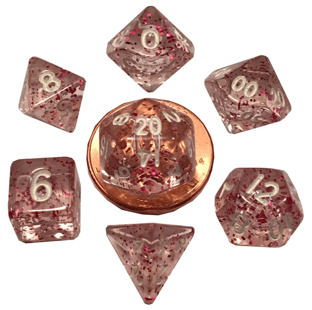 10mm Mini Dice Acrylic Polyhedral Set