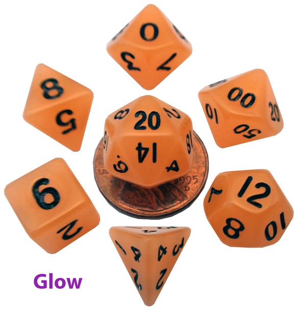 10mm Mini Dice Acrylic Polyhedral Set