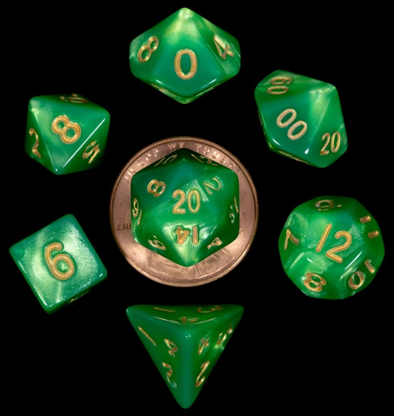 10mm Mini Dice Acrylic Polyhedral Set