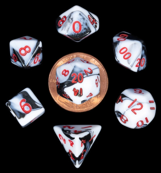 10mm Mini Dice Acrylic Polyhedral Set