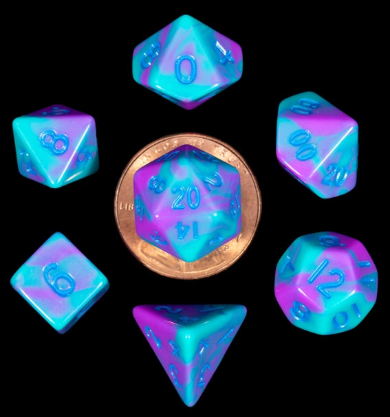 10mm Mini Dice Acrylic Polyhedral Set