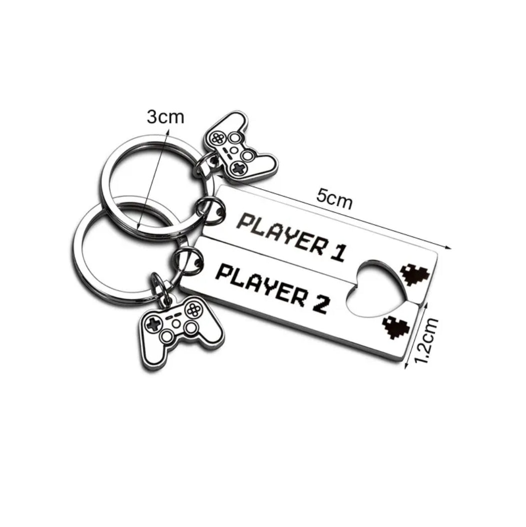 Player 1 & 2 Keychain