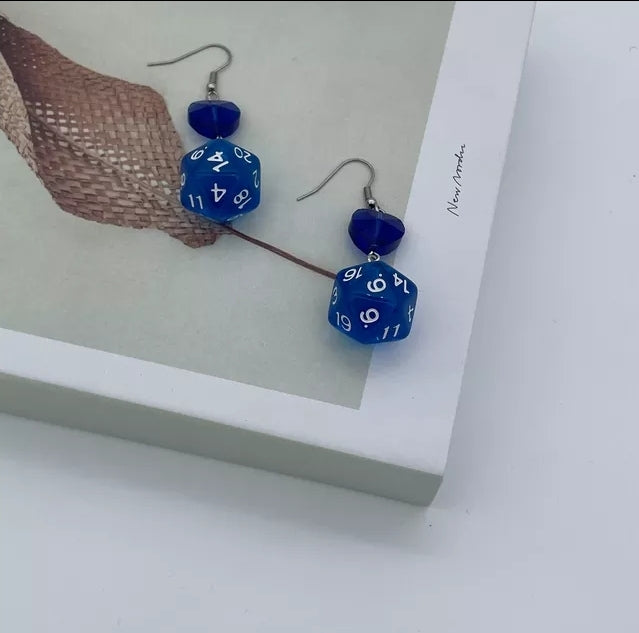 D20 Heart Earrings