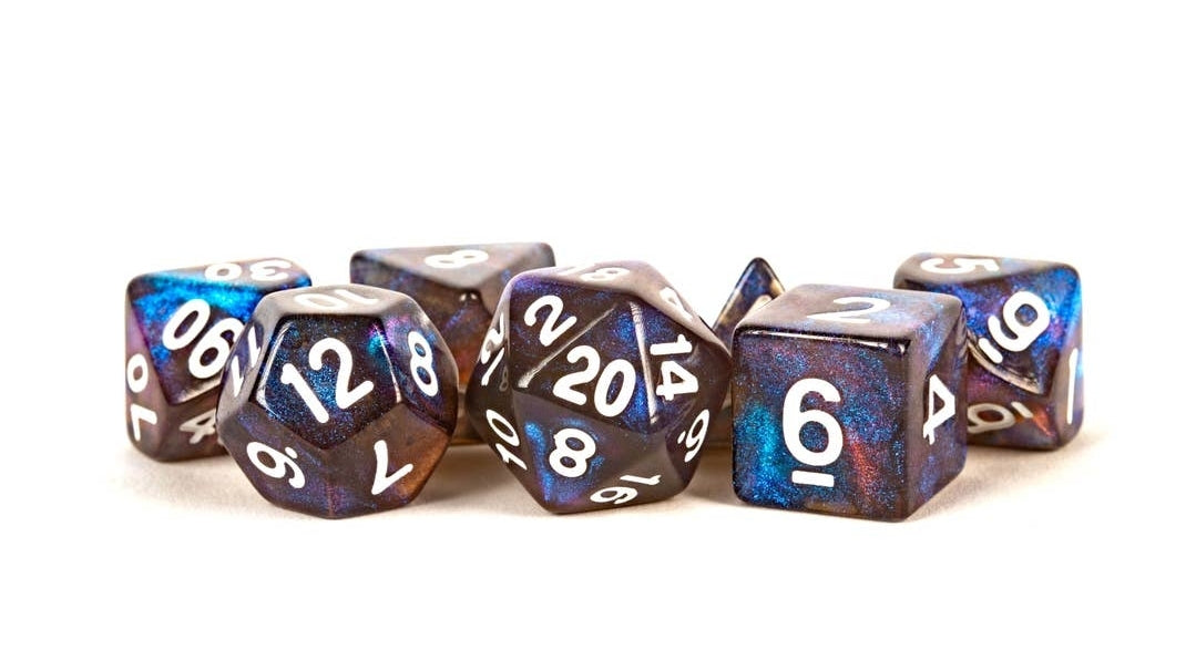 Galaxy Stardust Acrylic Polyhederal Dice Set
