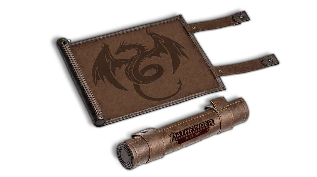 Pathfinder Dice Scroll Rolling Mat and Carrying Case