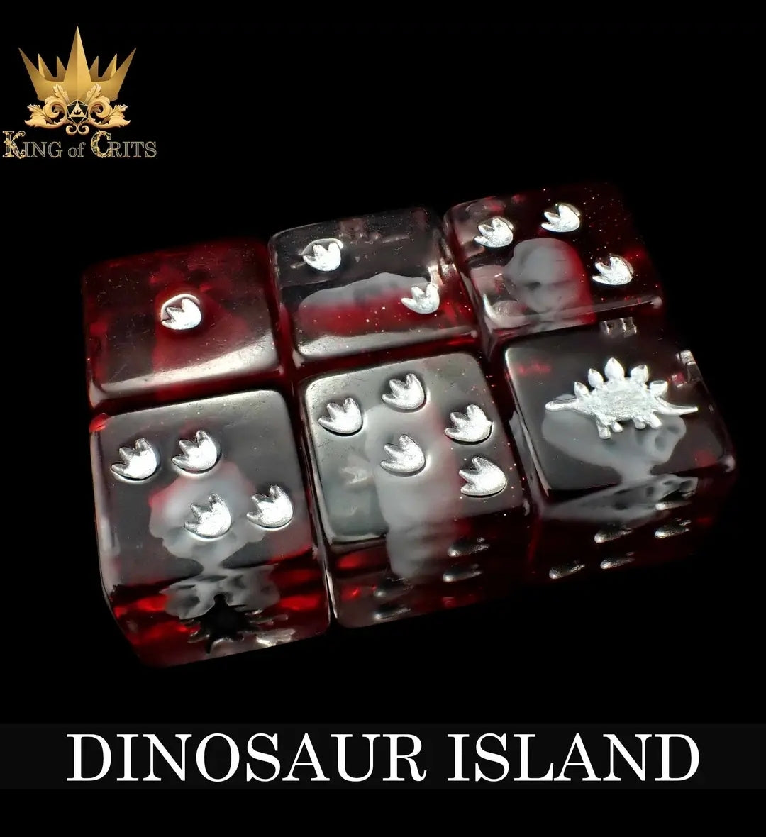Dinosaur Island 11 Piece Polyhederal Dice Set