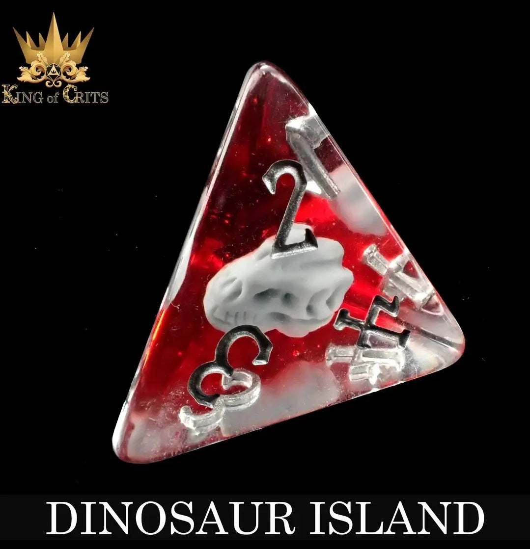 Dinosaur Island 11 Piece Polyhederal Dice Set