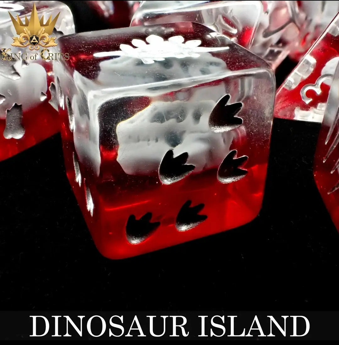 Dinosaur Island 11 Piece Polyhederal Dice Set