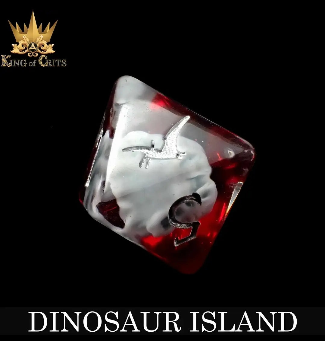 Dinosaur Island 11 Piece Polyhederal Dice Set