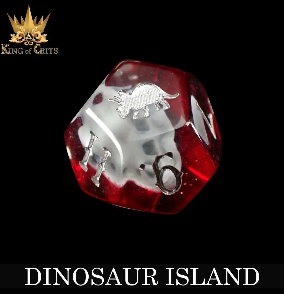 Dinosaur Island 11 Piece Polyhederal Dice Set
