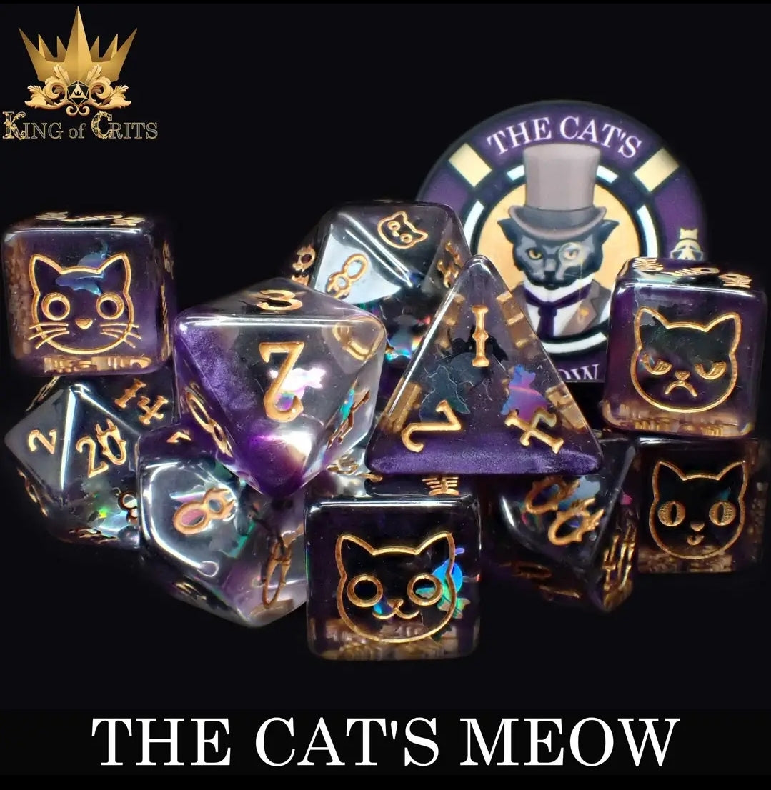 The Cat's Meow - 11 Piece Dice Set