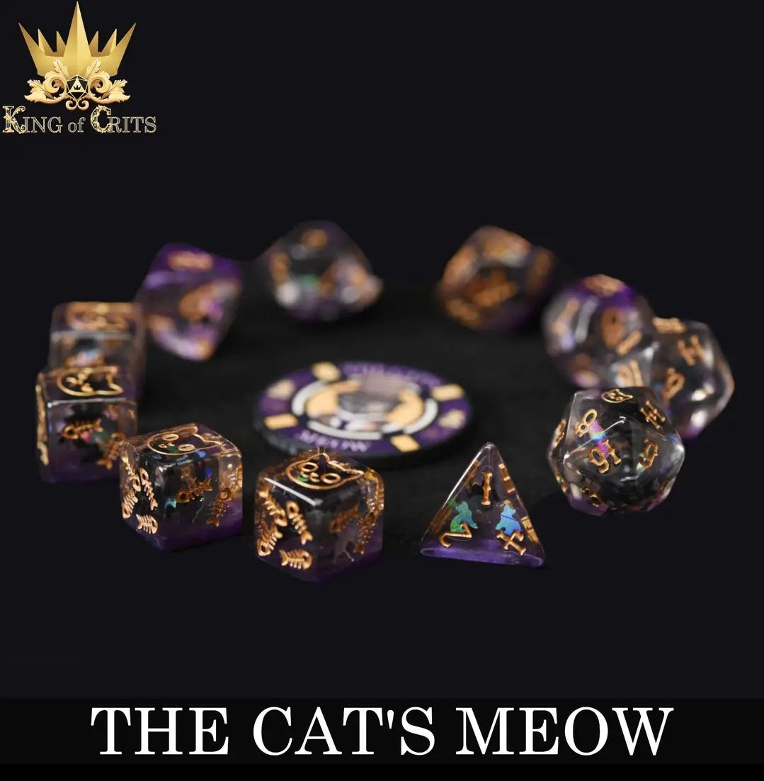 The Cat's Meow - 11 Piece Dice Set