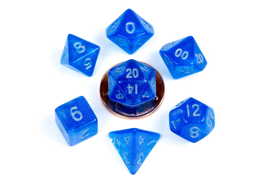 10mm Mini Dice Acrylic Polyhedral Set
