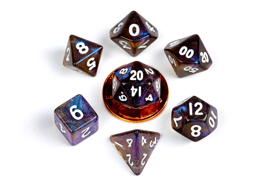 10mm Mini Dice Acrylic Polyhedral Set