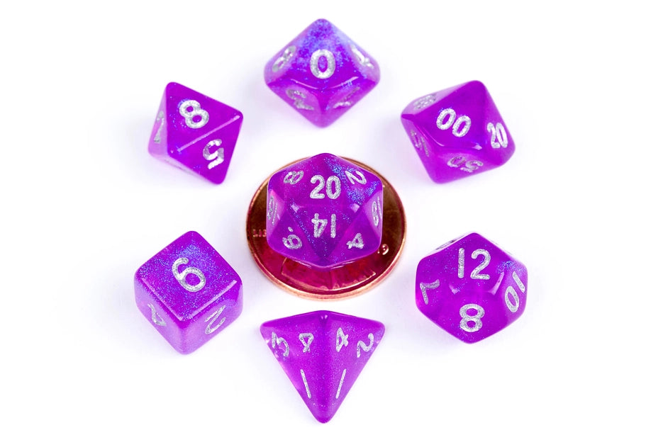 10mm Mini Dice Acrylic Polyhedral Set
