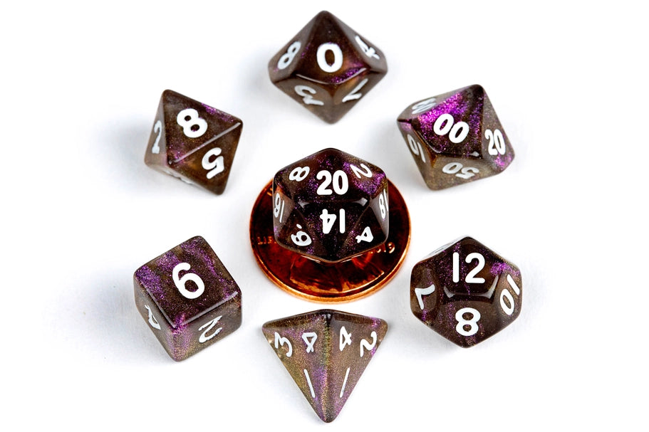 10mm Mini Dice Acrylic Polyhedral Set