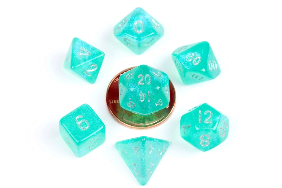 10mm Mini Dice Acrylic Polyhedral Set