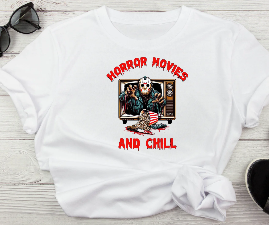Jason Horror Movies and Chill Tshirt