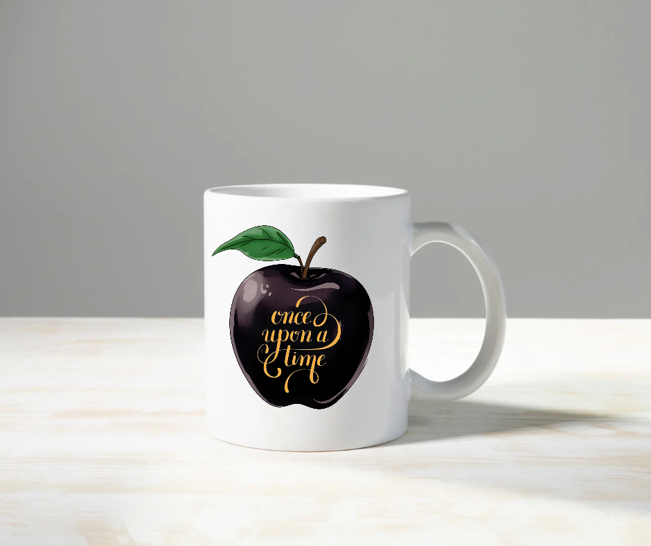 Once Upon a Time Black Apple Mug