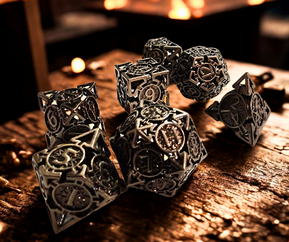 Death Rolls Hollow Metal Dice Set