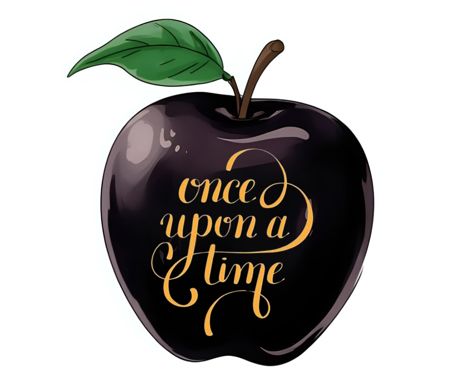 Once Upon a Time Black Apple Mug