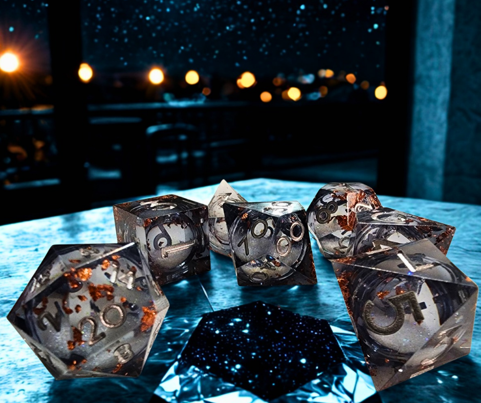 Not All That Glitters Liquid Core Dice Set