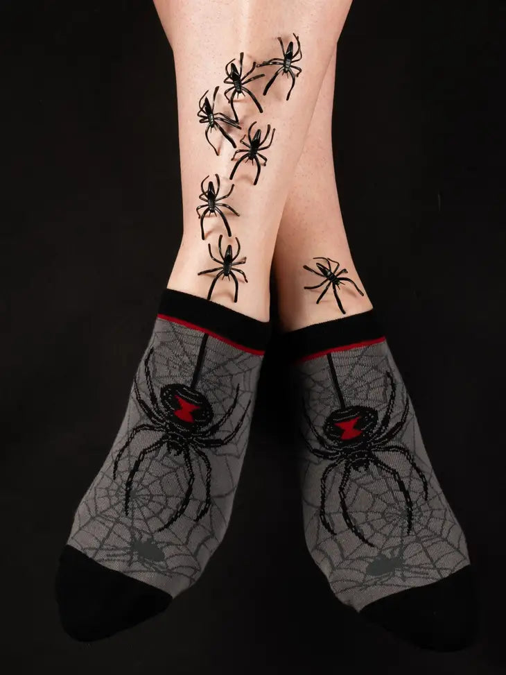 Black Widow Spider Ankle Socks