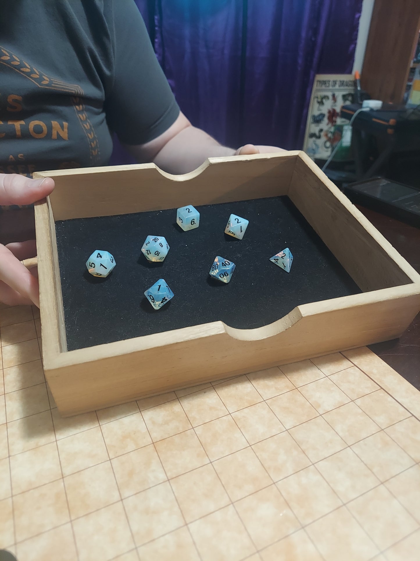 MDG 16mm Stone Opalite Dice