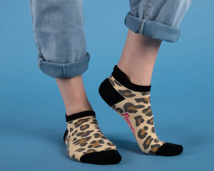 Leopard Print Ankle Socks