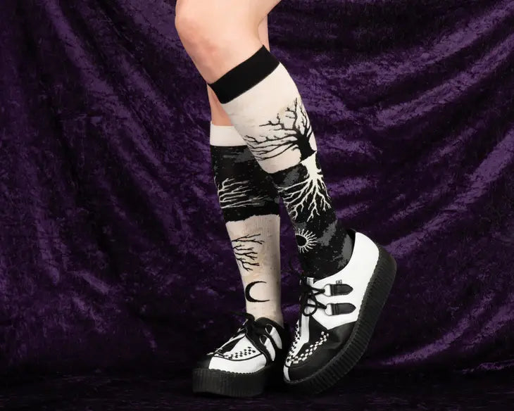 As Above So Below Tree Knee Socks