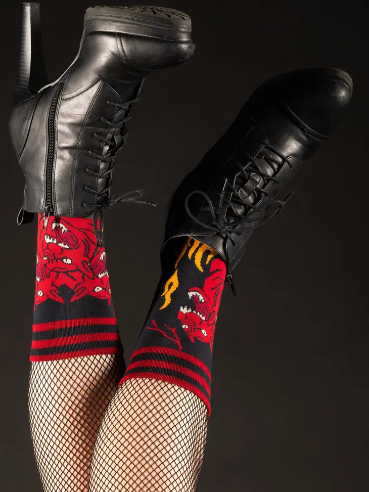 Evil Cerberus Socks