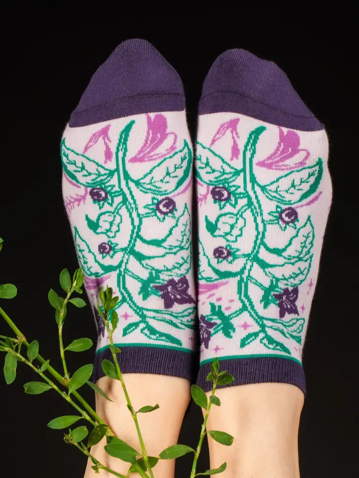 Belladonna Deadly Nightshade Ankle Sock