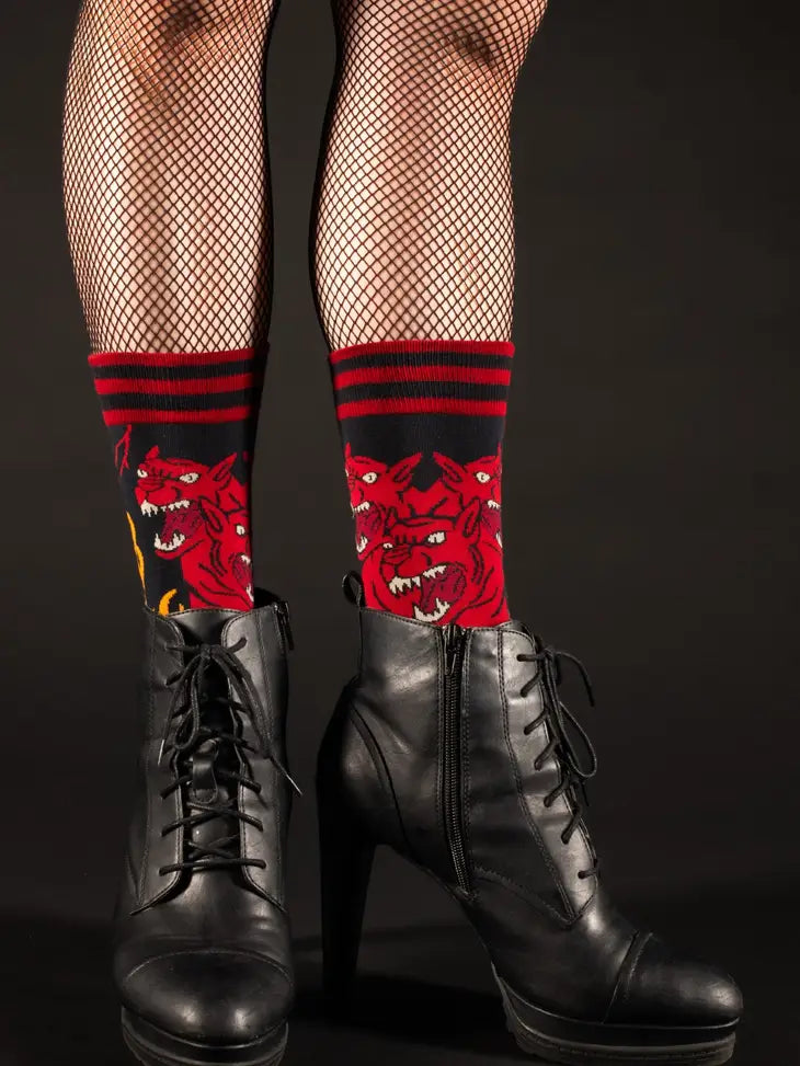 Evil Cerberus Socks