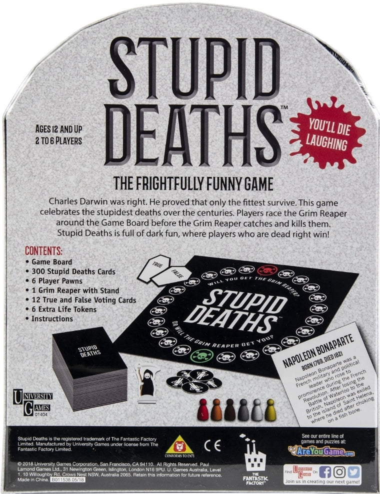 Stupid Deaths Board Game