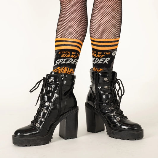 Attack of the Giant Spider Crew Sock