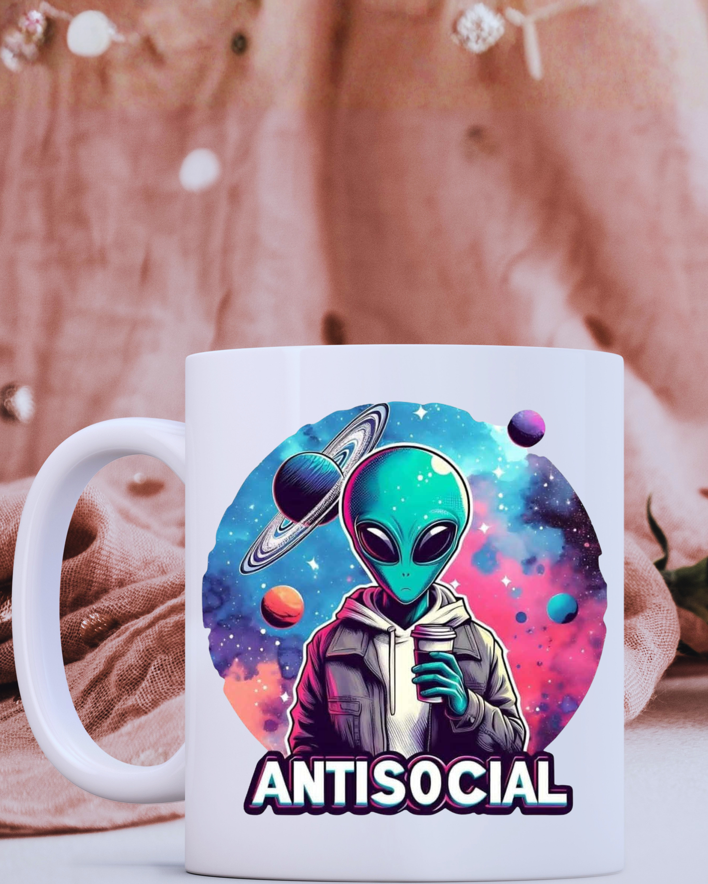 Antisocial Alien Coffee Mug