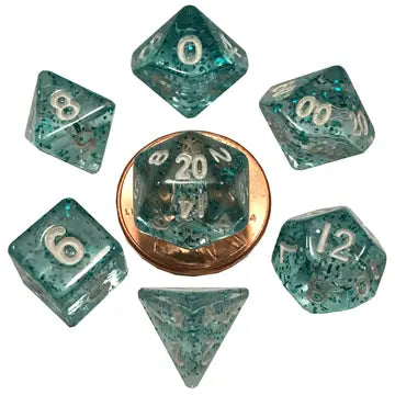 10mm Mini Dice Acrylic Polyhedral Set