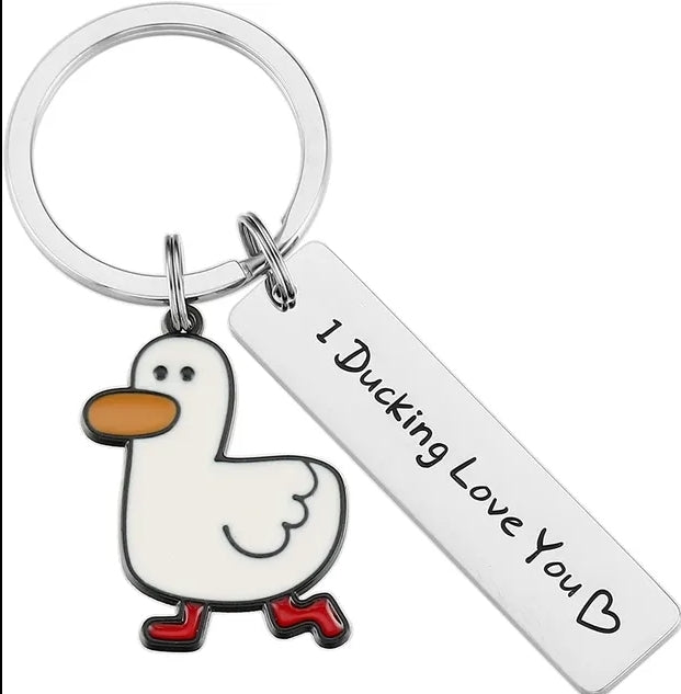 I Ducking Love You Keychain