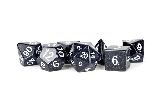 Blue Sandstone Grmstone Polyhederal Dice Set