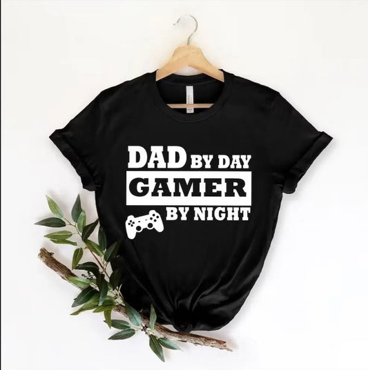 Dad By Day Gamer By Night Tshirt