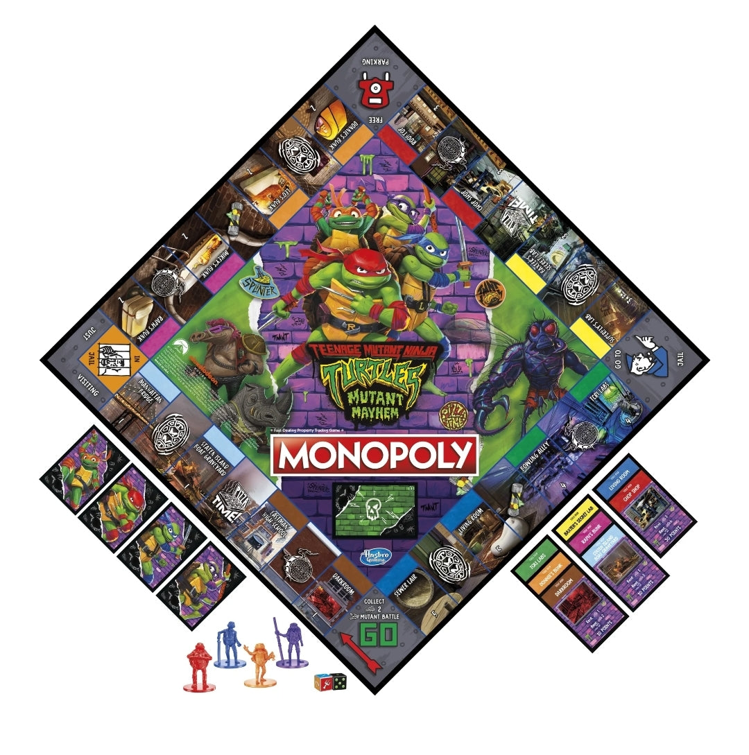 Teenage Mutant Ninja Turtles Mutant Mayhem Monopoly