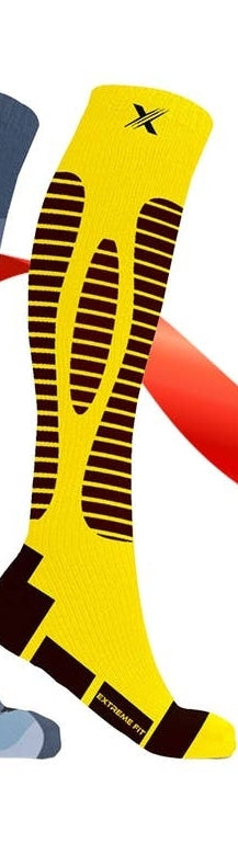 Yellow Stripe Compression Sock