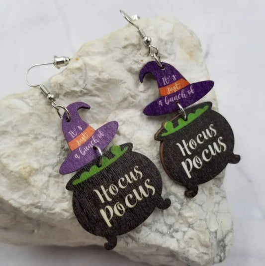 Hocus Pocus Witch Hat Earrings