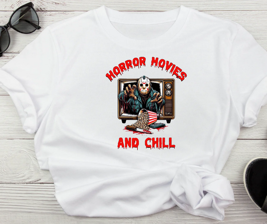 Jason Horror Movies and Chill Tshirt