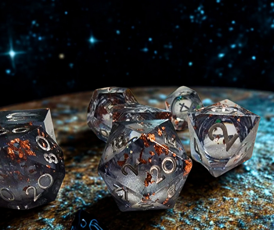 Not All That Glitters Liquid Core Dice Set